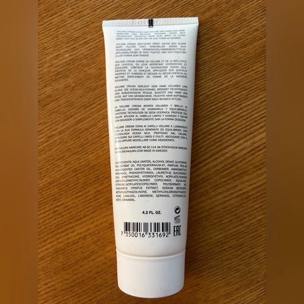 Sachajuan Hair Volume Cream Volumizer 4.2 oz.
